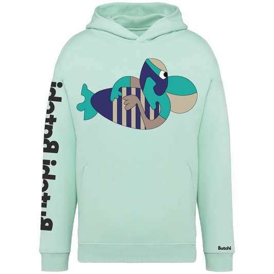 Butchi Batchi – “Locked In” Hoodie (Brook green)