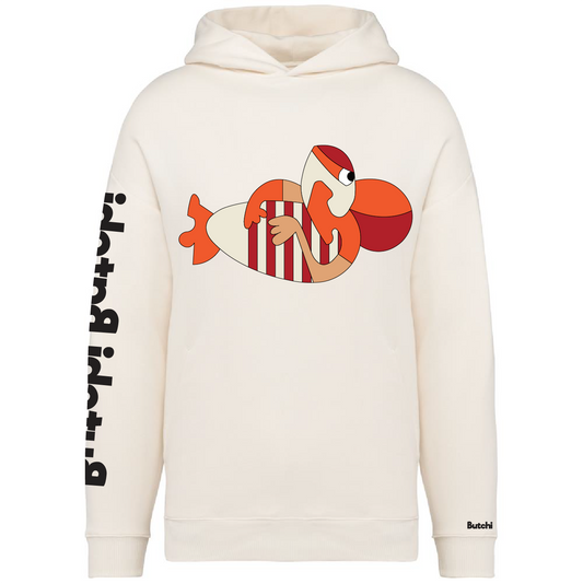 Butchi Batchi – “Locked In” Hoodie (Ivory)