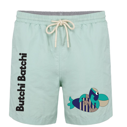 Butchi Batchi – “Deep Catch” Swim Shorts (Mint)